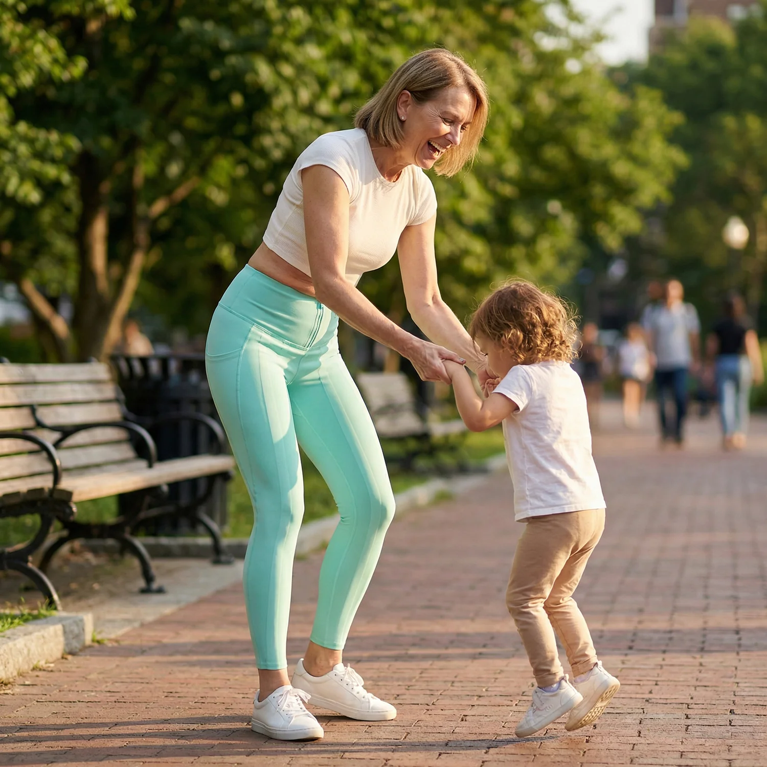 Corset Resistance Band Leggings - Spring Colors - Image 25