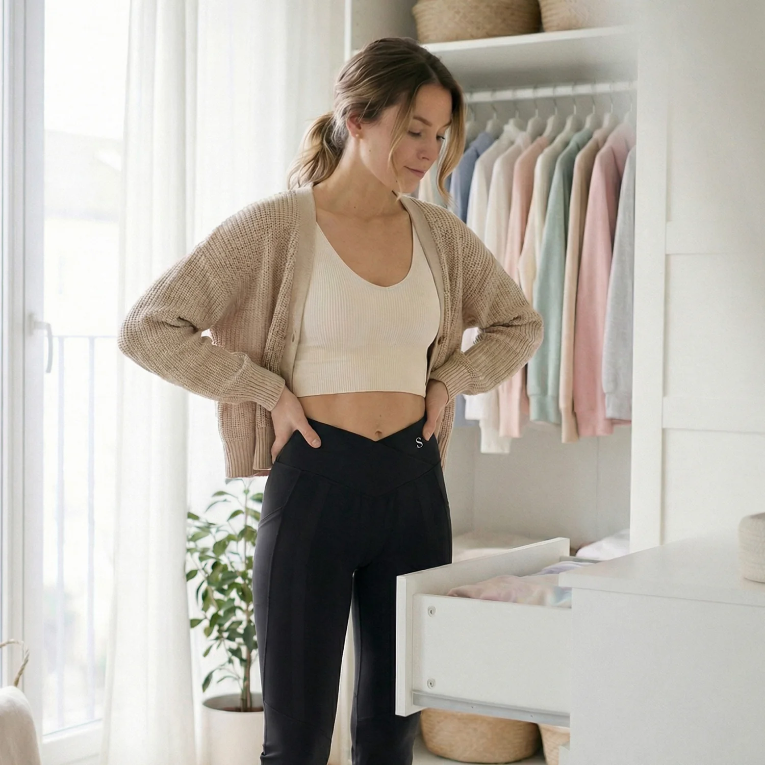 Flared Resistance Band Leggings - Image 8
